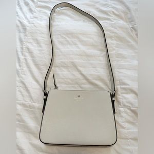 Kate Spade off white/bone color cross body/long shoulder bag - used twice!